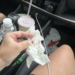 Sunshine Sundaes - Got two black raspberry shakes and found this in one of them. No idea what it is but i was absolutely disgusted & will stick to dairy twist