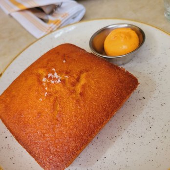 Red Rooster Overtown - Marcus Cornbread with spiced rum butter - Cocktail Bars Near Me - Miami, Florida Red Rooster Overtown - Marcus Cornbread with spiced rum butter - Cocktail Bars Near Me - Miami, Florida