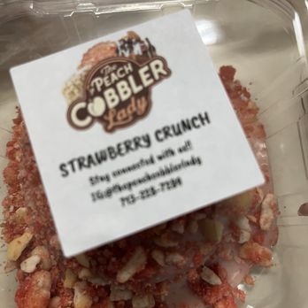 The Peach Cobbler Lady - Strawberry Crunch cake - Desserts Near Me - Houston, Texas The Peach Cobbler Lady - Strawberry Crunch cake - Desserts Near Me - Houston, Texas