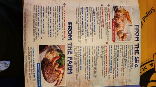 Menu photo 3 Bubba Gump Shrimp Laughlin, NV