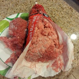 Meat that is 80% fat!  DO NOT BUY THIS.  EVER.