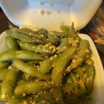 Shogun Sushi - Garlic edamame - Sushi Bars Near Me - Carmichael, California Shogun Sushi - Garlic edamame - Sushi Bars Near Me - Carmichael, California
