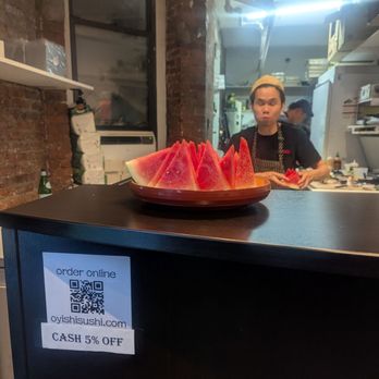 Oyishi Sushi - Free watermelon! - Sushi Bars Near Me - New York, New York Oyishi Sushi - Free watermelon! - Sushi Bars Near Me - New York, New York