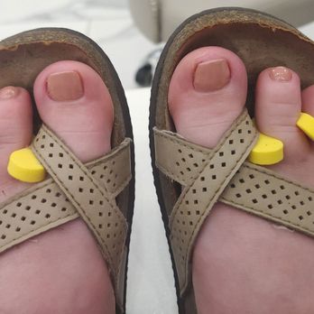 Blush Nail Spa - My after photo, waiting to dry - Nail Salons Near Me - Yulee, Florida