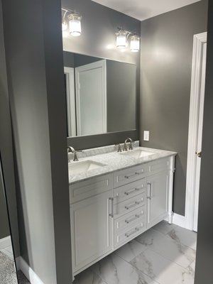 Bathroom Remodel 2022 - Envision your home transformed with JAKE Prestige Renovations INC's meticulous craftsmanship. Our team of seasoned professionals specializes in creating stunning bathroom and kitchen remodels that exceed expectations. We also offer a comprehensive range of house painting services to elevate the overall ambiance of your living space. Let us collaborate with you to bring your remodeling vision to life. Bathroom Remodel 2022 - Envision your home transformed with JAKE Prestige Renovations INC's meticulous craftsmanship. Our team of seasoned professionals specializes in creating stunning bathroom and kitchen remodels that exceed expectations. We also offer a comprehensive range of house painting services to elevate the overall ambiance of your living space. Let us collaborate with you to bring your remodeling vision to life.