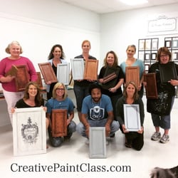 Organize Create Decorate - Our two day Cabinet Class we taught for proffesional faux artist