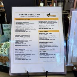 Menu (April 2026)