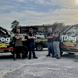Professional service team at work