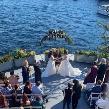 The MV Skansonia - A live wedding shot from the wedding I officiated. This is an ideal spot for a small to moderate sized wedding. - Venues & Event Spaces Near Me - Seattle, Washington