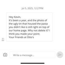 Unprofessional contact from Otto's Unprofessional contact from Otto's
