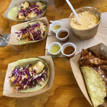 Taconeta - Fish tacos, elote, and Hibiscus taco - Tacos Near Me - El Paso, Texas