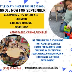 Little Earth Shepherds Preschool - Call NOW to enroll for September! Flexible and affordable programs and amazing teachers ! We can't wait to welcome your child.