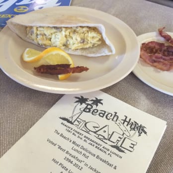 Beach Hut Cafe - Sausage egg n cheese in a pita - Breakfast & Brunch Near Me - Jacksonville Beach, Florida Beach Hut Cafe - Sausage egg n cheese in a pita - Breakfast & Brunch Near Me - Jacksonville Beach, Florida