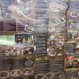 Partial drive through menu