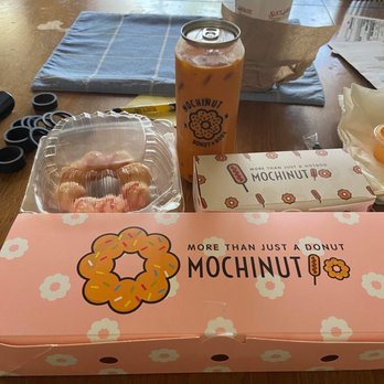 Mochinut - Concord - I ordered 3- mochinuts Thai tea boba and hot dog - Donuts Near Me - Concord, California Mochinut - Concord - I ordered 3- mochinuts Thai tea boba and hot dog - Donuts Near Me - Concord, California