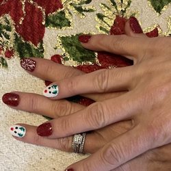 The Sky Nails & Spa - These technicians especially, Mary, are excellent!  My beautiful holiday nails.  Thanks ladies you all Rock!
