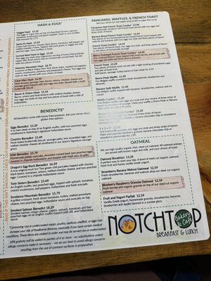 Menu photo 3 Notchtop Estes Park, CO Menu photo 3 Notchtop Estes Park, CO