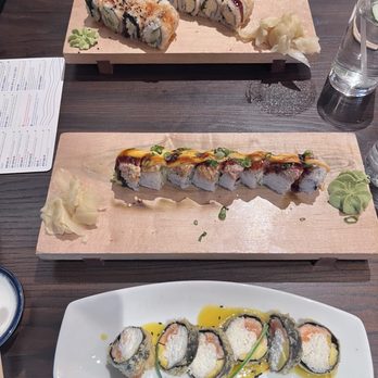 Blue Sushi Sake Grill - Hawaiian roll and lion King roll - Sushi Bars Near Me - Westlake, Ohio Blue Sushi Sake Grill - Hawaiian roll and lion King roll - Sushi Bars Near Me - Westlake, Ohio
