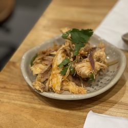 Cold shredded chicken