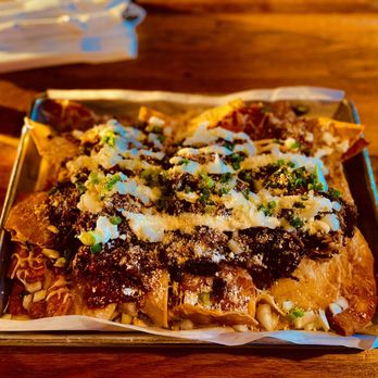 Churchkey - Borracho Nachos - good but needed more flavor (Big - $18) - Bars Near Me - Modesto, California