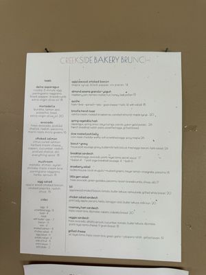 Menu photo 4 Creekside Bakery Novato, CA