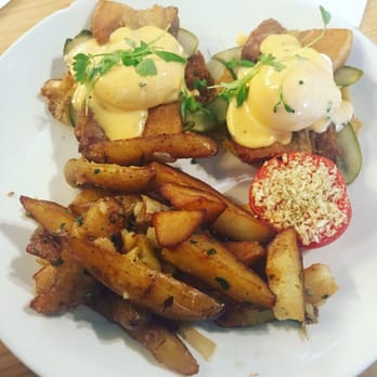 Early Bird - Pork belly eggs benedict - New American Near Me - Fullerton, California Early Bird - Pork belly eggs benedict - New American Near Me - Fullerton, California