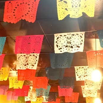 La Casa De Juana - Festive napkins on the ceiling - Mexican Near Me - Tempe, Arizona La Casa De Juana - Festive napkins on the ceiling - Mexican Near Me - Tempe, Arizona