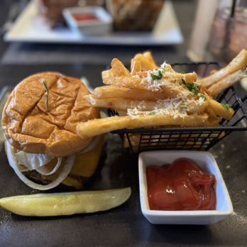 Mankas Grill - Steakhouse Burger with Garlic Fries - American Near Me - Fairfield, California Mankas Grill - Steakhouse Burger with Garlic Fries - American Near Me - Fairfield, California