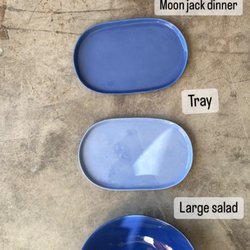 Cobalt color handmade porcelain