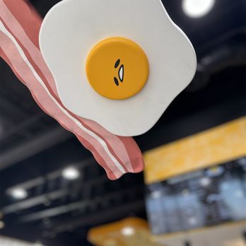 Gudetama Cafe - Ceiling deco - Cafes Near Me - Buena Park, California