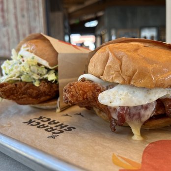 The Crack Shack - Coop Deville Sandwich & Senor Croque Sandwich - New American Near Me - Encinitas, California
