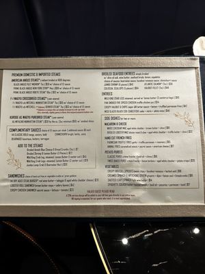 Menu photo 4 Prime 141 Enterprise, NV