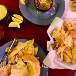 Pappa Bear Queso and Taco Plate Both destroyed