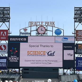 Oracle Park - UC Berkeley here at Discovery Day-Bay Area Science Festival 4/24/22 - Stadiums & Arenas Near Me - San Francisco, California Oracle Park - UC Berkeley here at Discovery Day-Bay Area Science Festival 4/24/22 - Stadiums & Arenas Near Me - San Francisco, California