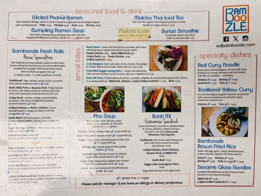 Menu photo 7 Bamboozle Heights Tampa Bay, FL