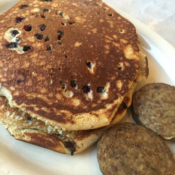 Harry's Restaurant - Whole wheat pancakes with blue berries added. - Breakfast & Brunch Near Me - Houston, Texas