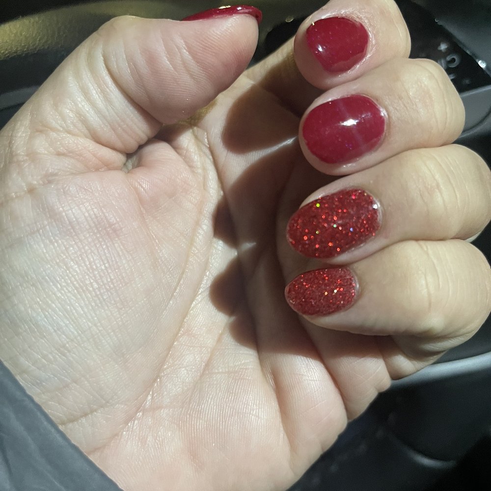 Flawless Nail Spa - Holidays red nails around Christmas time 2022. - Nail Salons Near Me - Whitestone, New York
