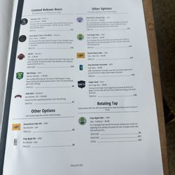 Emerson's Taproom and Restaurant - Beer menu