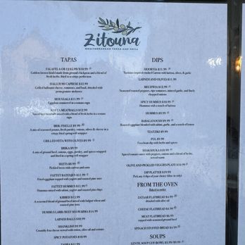 Zitouna - Menu - Mediterranean Near Me - San Francisco, California Zitouna - Menu - Mediterranean Near Me - San Francisco, California