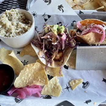 Diego Pops - Cilantro rice, fried shrimp taco and Beef Machaca taco - Cocktail Bars Near Me - Scottsdale, Arizona Diego Pops - Cilantro rice, fried shrimp taco and Beef Machaca taco - Cocktail Bars Near Me - Scottsdale, Arizona