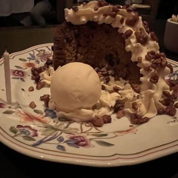 Carbone - Waiter gave me a birthday cake bigger than my face. Ginger ice cream was amazing. - Italian Near Me - Las Vegas, Nevada Carbone - Waiter gave me a birthday cake bigger than my face. Ginger ice cream was amazing. - Italian Near Me - Las Vegas, Nevada