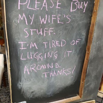 Southern Charm - Vendor #46 Husband supporting his wife. Lol - Antiques Near Me - Newnan, Georgia