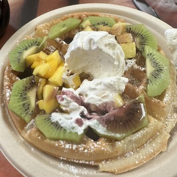 Waffles Cafe - Waffles not well cooked and soft and soggy - Juice Bars & Smoothies Near Me - North Las Vegas, Nevada