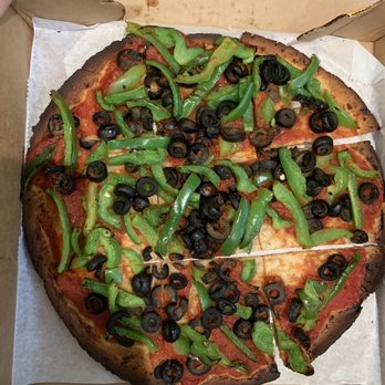 Ledo Pizza - Cauliflower pizza, no cheese, peppers and olives! - Pizza Near Me - Tampa, Florida Ledo Pizza - Cauliflower pizza, no cheese, peppers and olives! - Pizza Near Me - Tampa, Florida