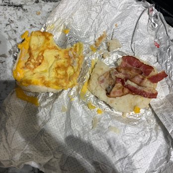 Chick-fil-A - This is Chick-fil-A Chicken Biscuit with egg and bacon. - Fast Food Near Me - Schaumburg, Illinois