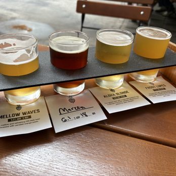 Aloha Beer - Flight. Very refreshing! - Breweries Near Me - Honolulu, Hawaii