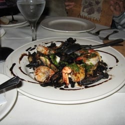 Aliotta's Via Firenze - Portobello Mushrooms with shrimp and mozarella Cheese appetizer