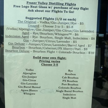 Fraser Valley Distilling - Flight menus. - Distilleries Near Me - Fraser, Colorado Fraser Valley Distilling - Flight menus. - Distilleries Near Me - Fraser, Colorado