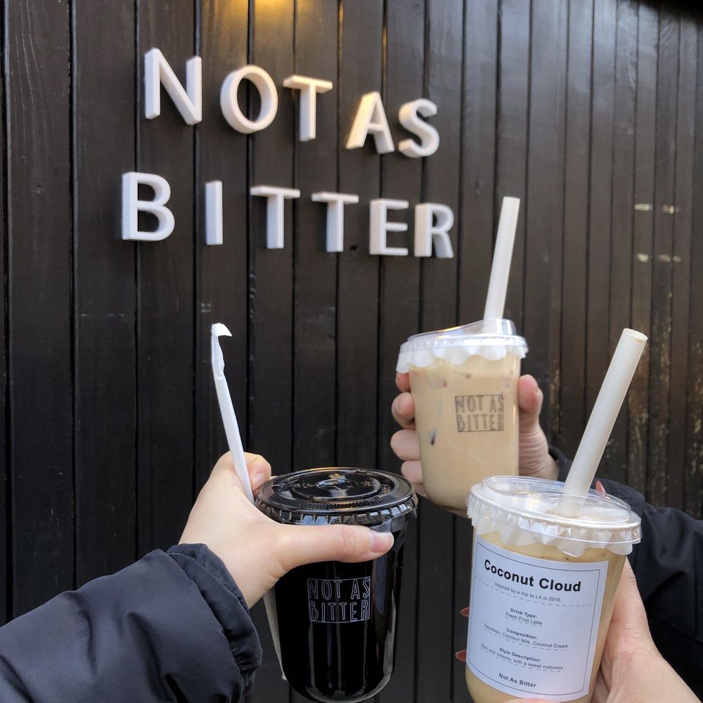Not As Bitter - Jasmine cofftea americano, strawberry fields, and coconut cloud - Coffee & Tea Near Me - New York, New York