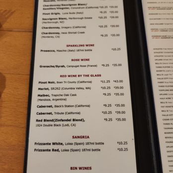 Fire By The Monon - Wine menu - American Near Me - Indianapolis, Indiana
